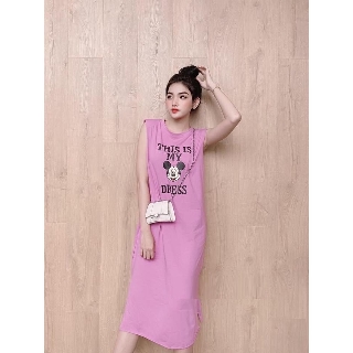 Đầm Suông In Mickey Cá tính