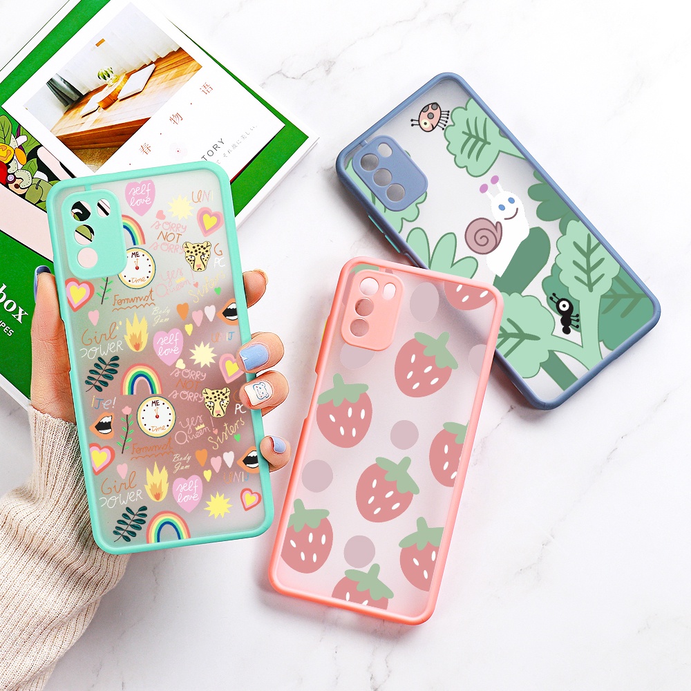 Ốp điện thoại cứng hình hoa cho OPPO A9 2020 A15 A5 A52 A54 A7 A72 A8 A92S A72 F11 A3S AX5 A92 A32 A33 A5S A7N AX7 A31 2020
