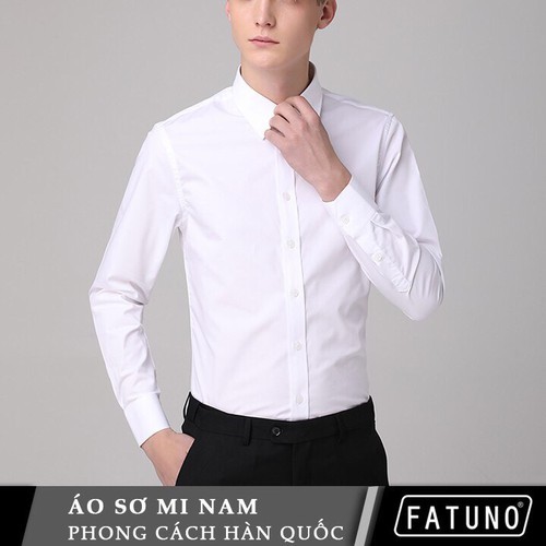 Sơ mi dài tay dáng Hàn Quốc màu trắng mẫu mới 2021