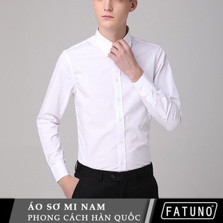 Sơ mi dài tay dáng Hàn Quốc màu trắng mẫu mới 2024