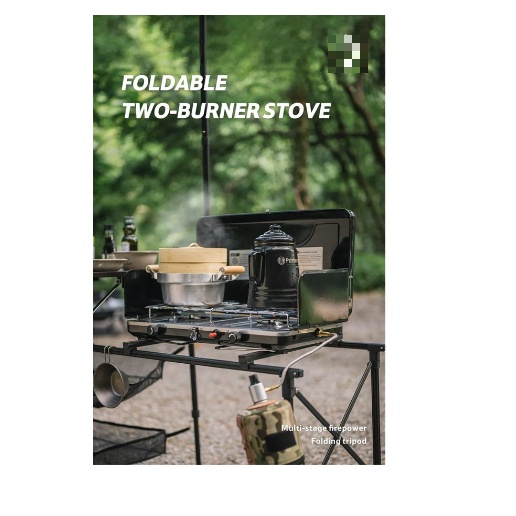 Bếp gas đôi gấp gọn Glamping NatureHike NH22RJ001