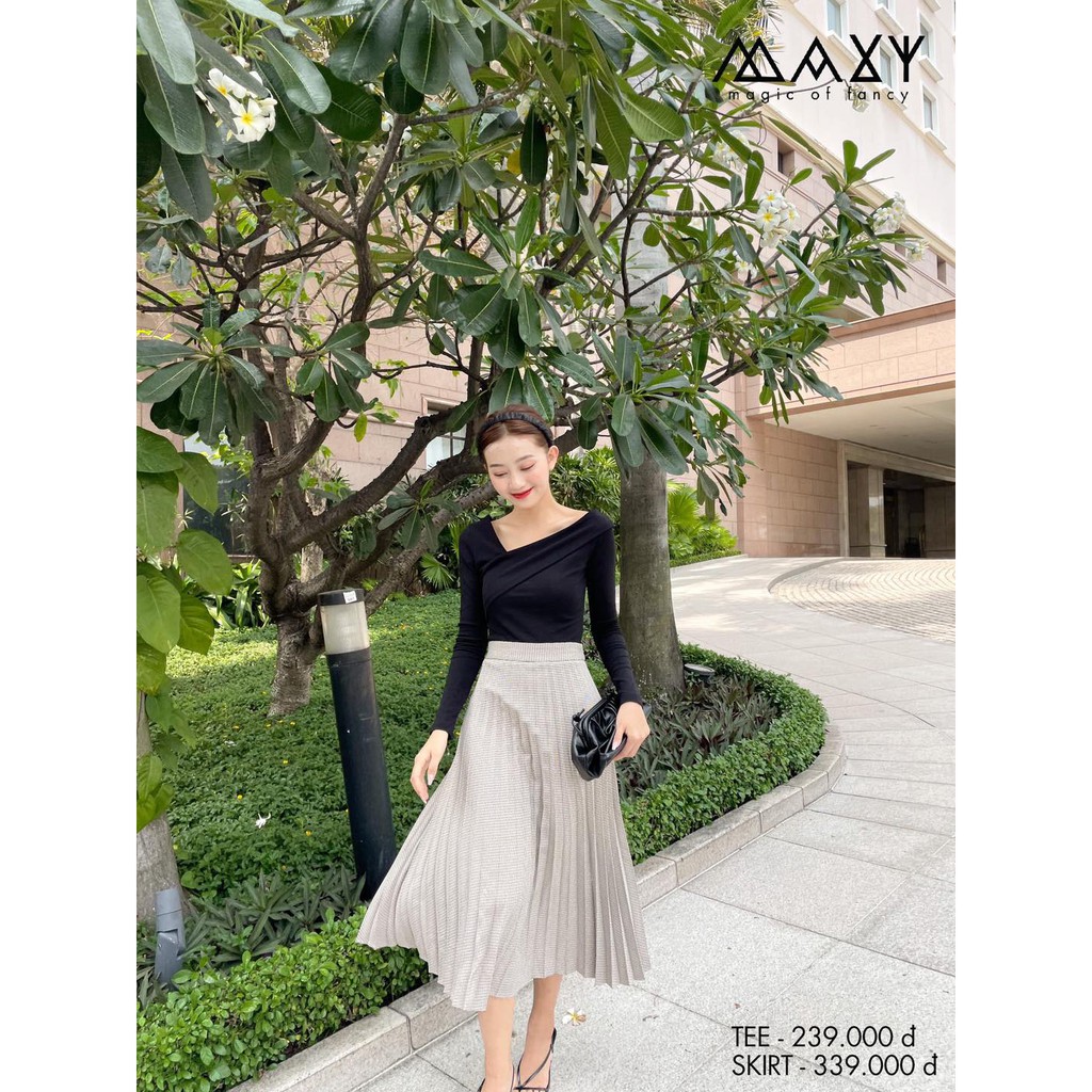 Chân váy dài xếp ly rẻ quạt long pleated skirt Maxy Workshop | BigBuy360 - bigbuy360.vn