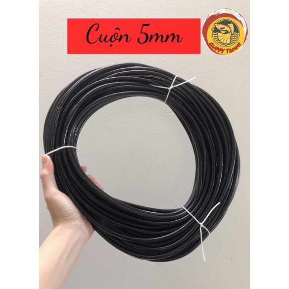 Dây Sủi Oxy Đen Dẻo Chống Gập (Nguyên cuộn)