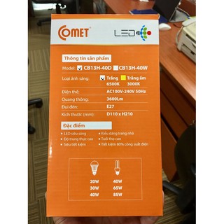 BỘ BÓNG LED BULD COMET CB13H-40