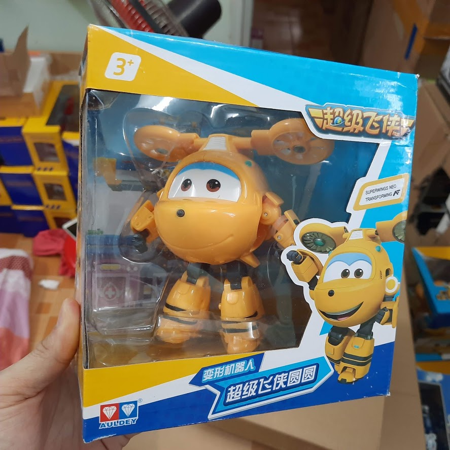 Mô hình Super wings Robot biến hình máy bay cỡ lớn nhân vật NEO bằng nhựa đồ chơi trẻ em