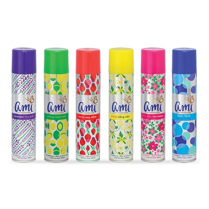 Xịt Phòng Ami Hoa Hồng 280ml