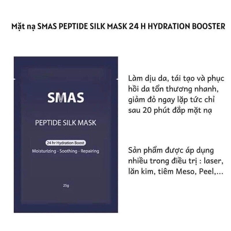 MẶT NẠ SMAS Peptide Silk Cấp Ẩm Làm Dịu Phục Hồi Sau Nặn Mụn , Lazer