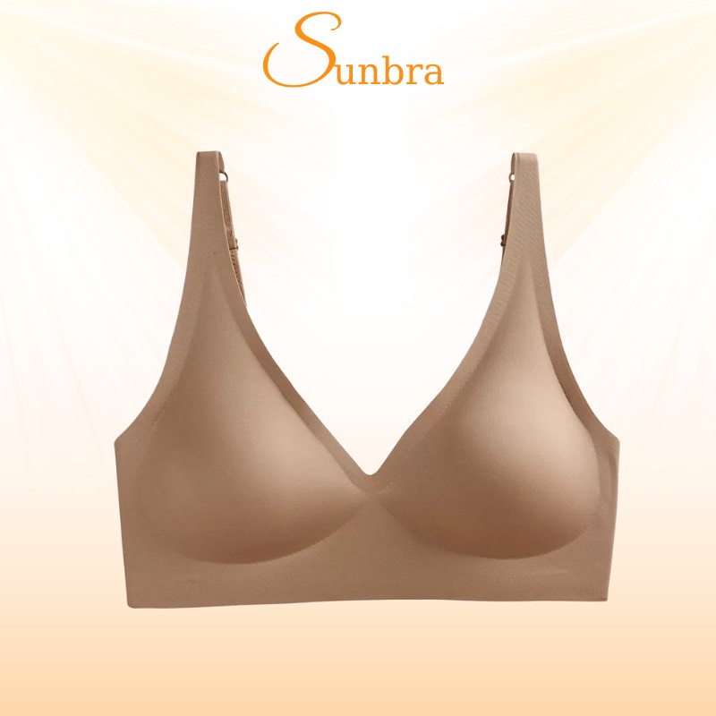 Áo Ngực Đúc Su Đệm Mỏng Không Gọng Chất Mát Lạnh Co Dãn Thoải Mái SUNBRA 5509