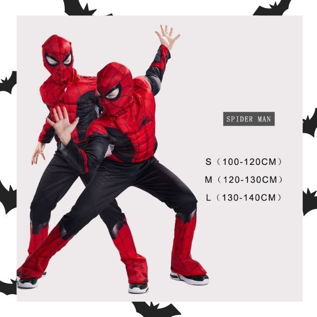 Siêu Giảm Giá [ Quà Noel ] Đồ hoá trang bộ quần áo trẻ em liền thân Người Nhện độn bông Spiderman  [ SẢN PHẨM HOT ]