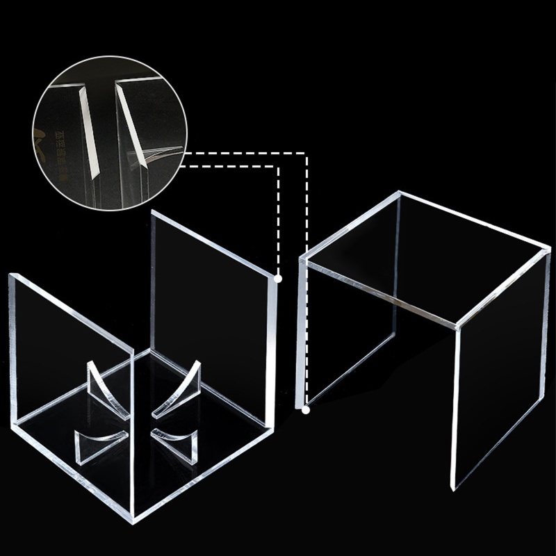 Hộp Trưng Bày Bóng Chày Hình Vuông Bằng Acrylic Trong Suốt Gọn Nhẹ Kích Thước 3 Inch