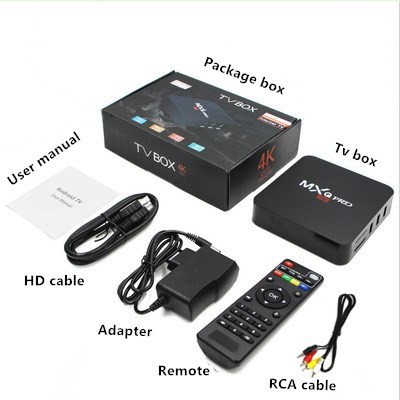 Đầu Mxq Pro Android Tv Box Android 10.1os Ram 1gb Rom 8gb Stb 4k Smart Tv Box