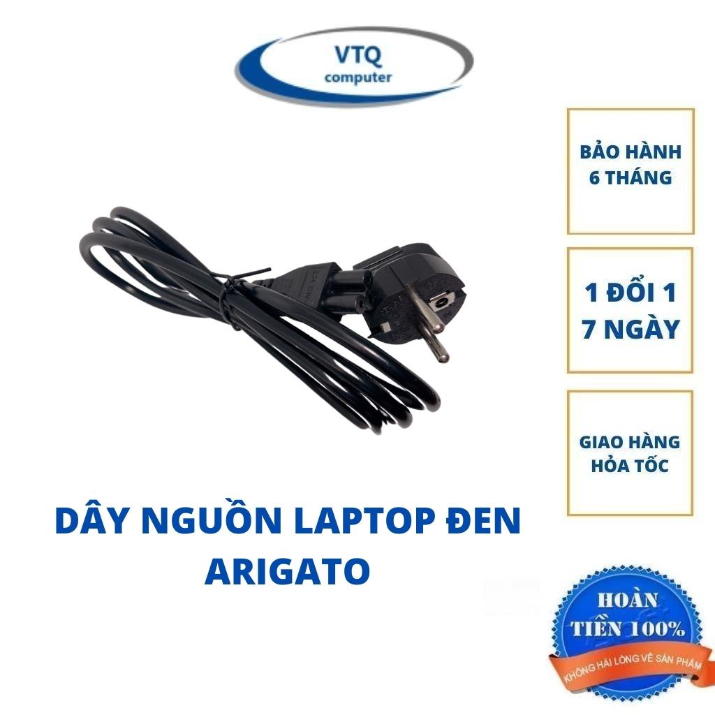 Dây nguồn laptop tròn 1.5m,dây laptop dẹt,dây nguồn laptop xám arigato hàng chất lượng