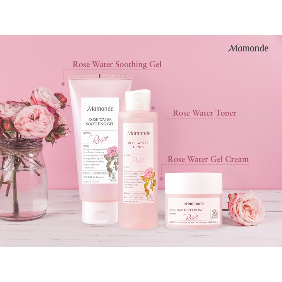 [Mã FMCGMALL -8% đơn 250K] Gel dưỡng ẩm đa năng cho da và tóc Mamonde Rose Water Soothing Gel 300ml | BigBuy360 - bigbuy360.vn