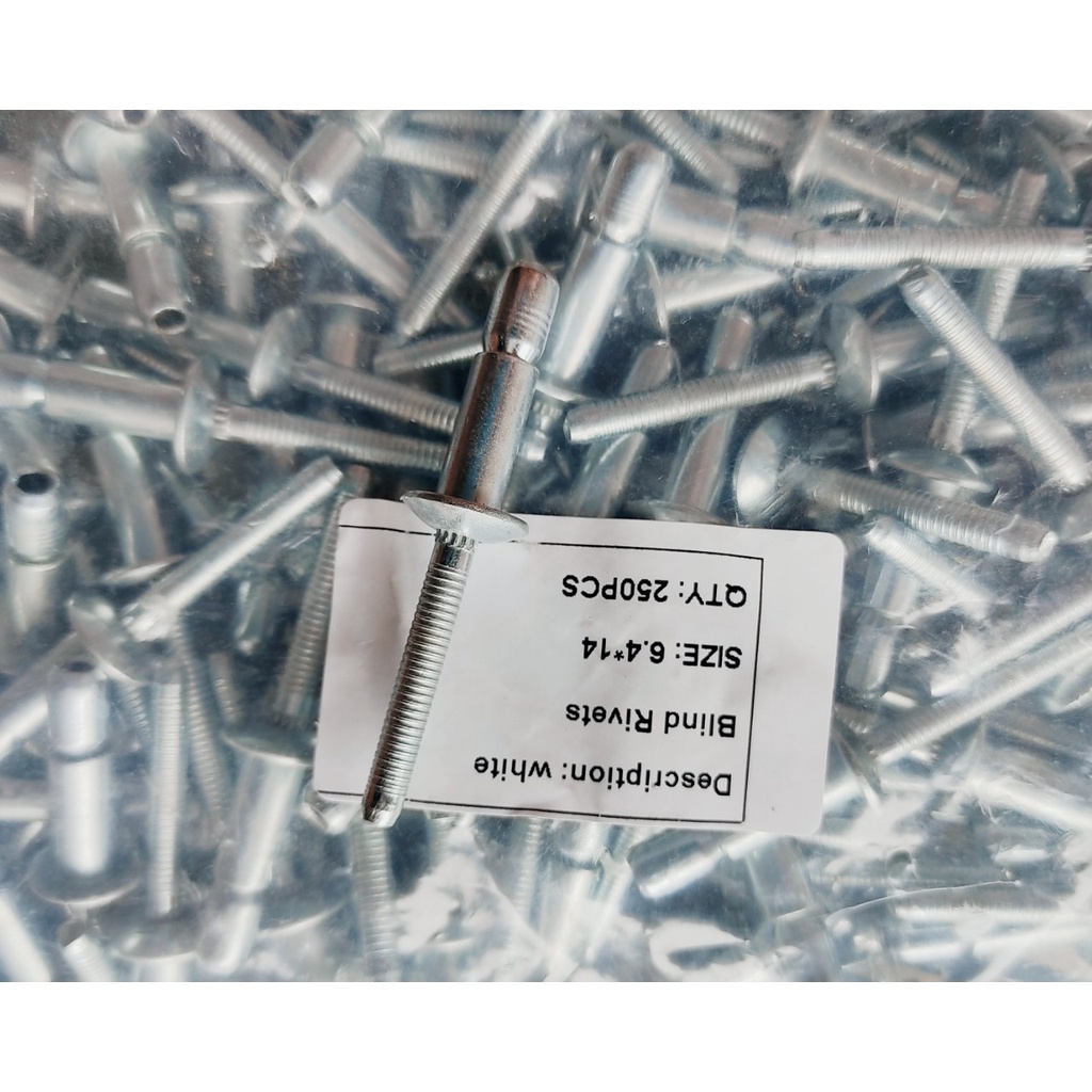 Gói 20 cái Đinh rút phi 6.4/Đinh rive 6.4. Chất liệu: Nhôm