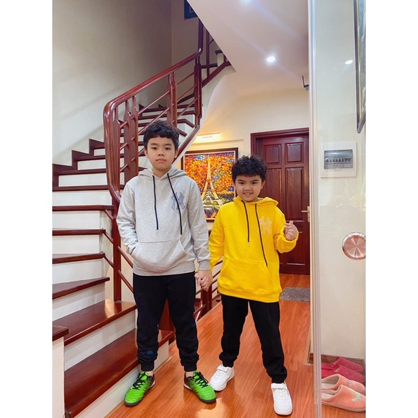 Áo Hoodie bé trai, bé gái size đại 32-65kg