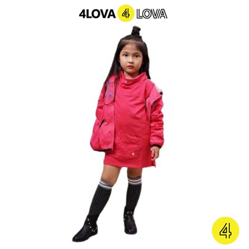 Áo khoác gió cho bé gái 4LOVA giữ nhiệt tốt hàng chính hãng