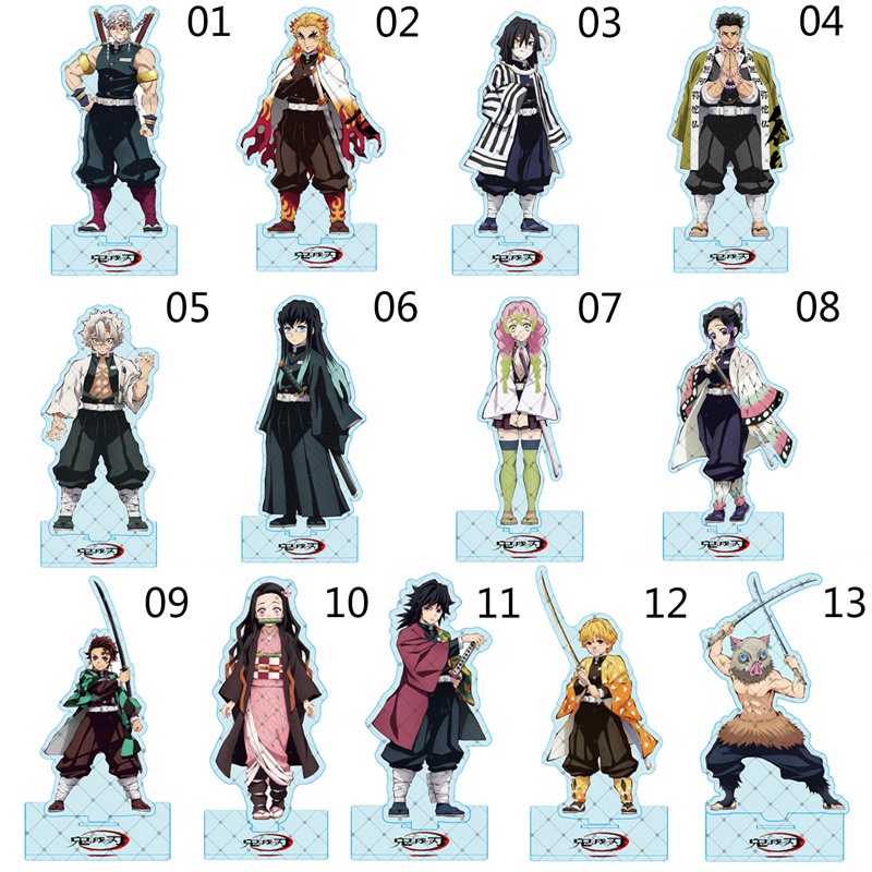 Mô hình nhân vật anime thanh gươm diệt quỷ bằng acrylic đứng được
