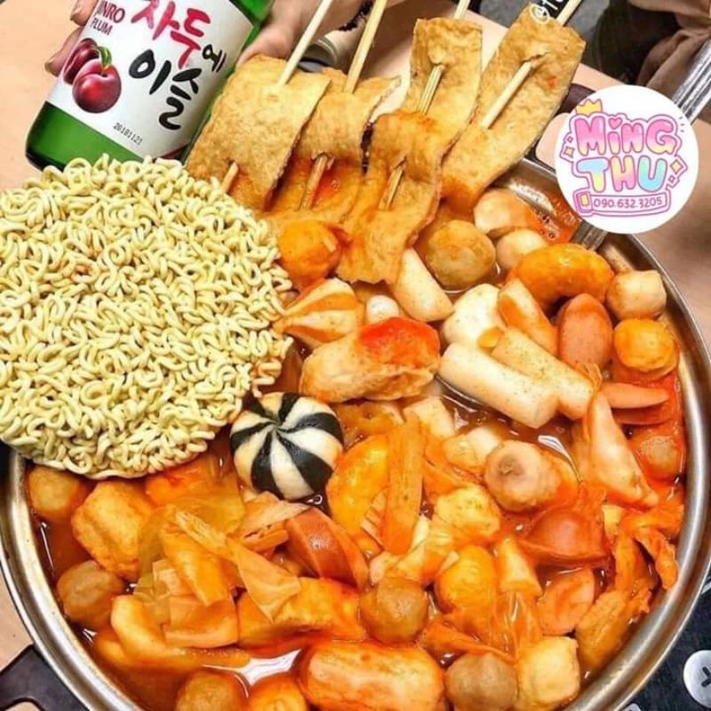 Set Thả Lẩu Bánh Gạo Tokbokki (set ko kèm rau và mì)