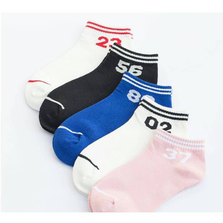 Tất vớ số cổ ngắn, chất liệu cotton freesize Sakura Shop