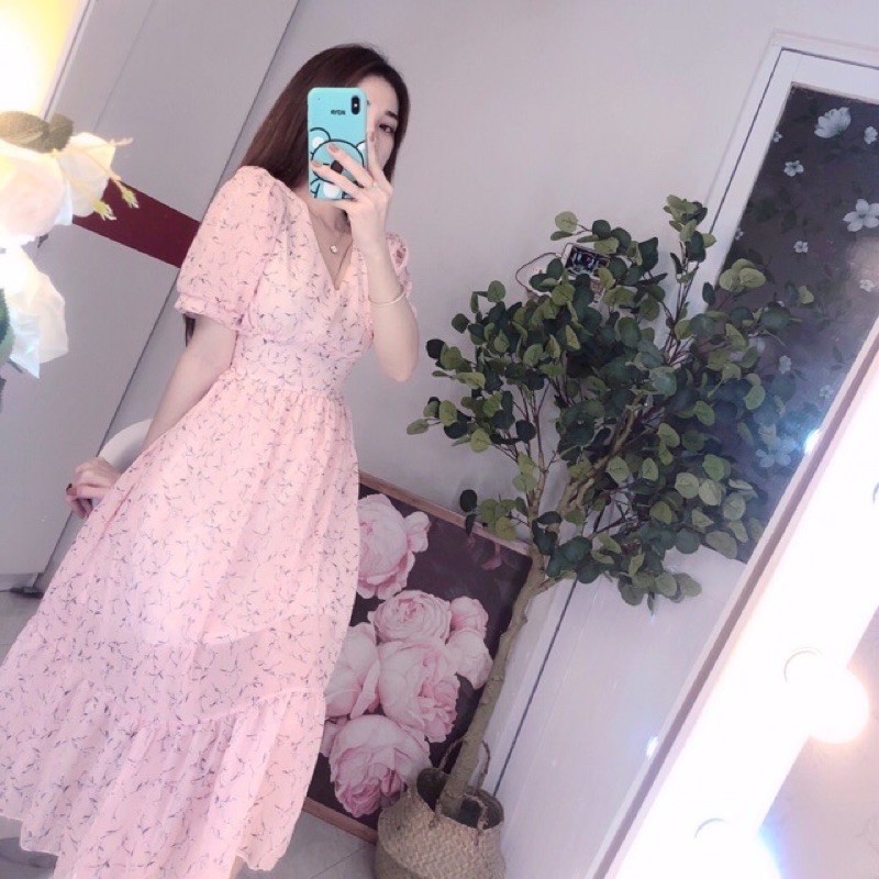 Đầm maxi voan hoa thiết kế 🌸🌸🌸 | BigBuy360 - bigbuy360.vn