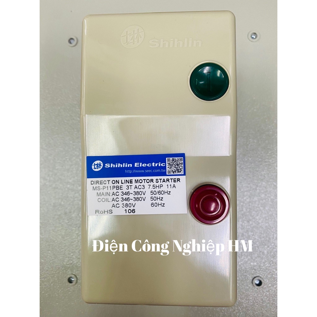 Khởi Động Từ Hộp 11A 3 Pha Shihlin MS-P11PBE, Điện Áp Cuộn Hút 220V và 380V HÀNG CHÍNH HÃNG