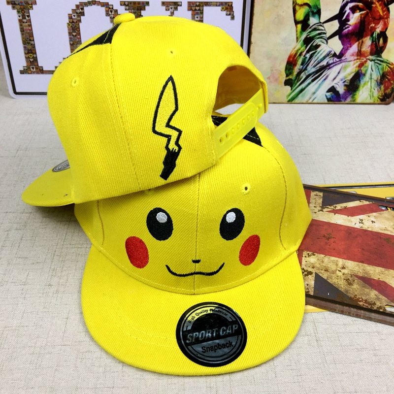 BIBO Children Baseball Cap Pikachu Pokemon Cartoon Sun Hat Kid Gift Mũ trẻ em