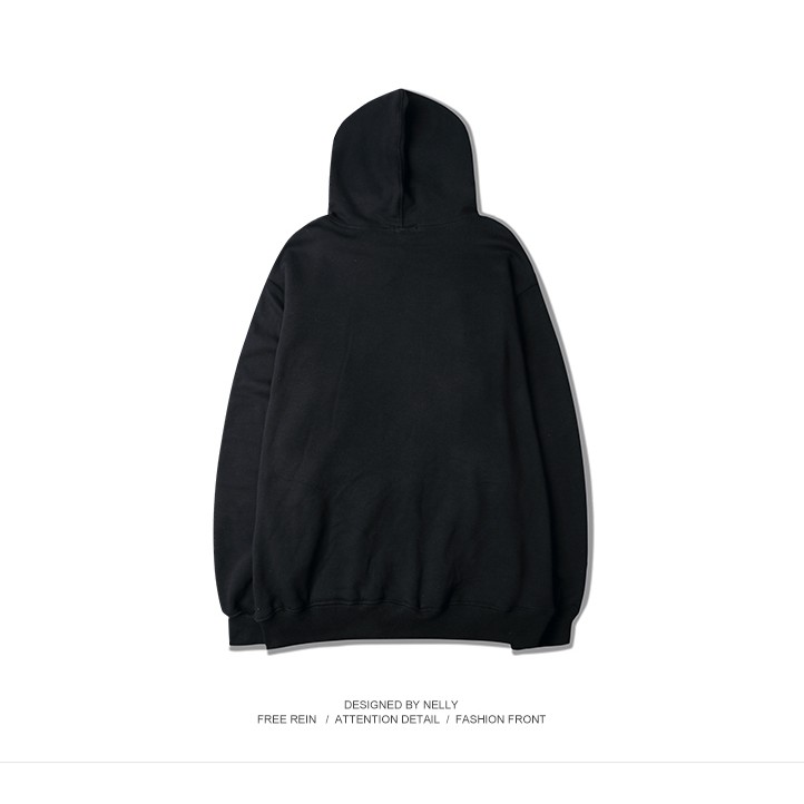 Áo Hoodie Nelly trơn màu đen | BigBuy360 - bigbuy360.vn