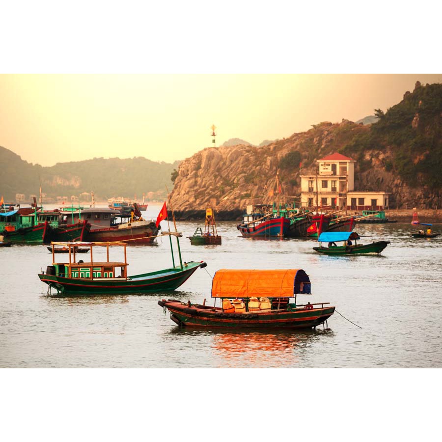 Tranh dán tường tổng hợp địa danh Việt Nam 3D in theo kích thước yêu cầu – Không giới hạn kích thước