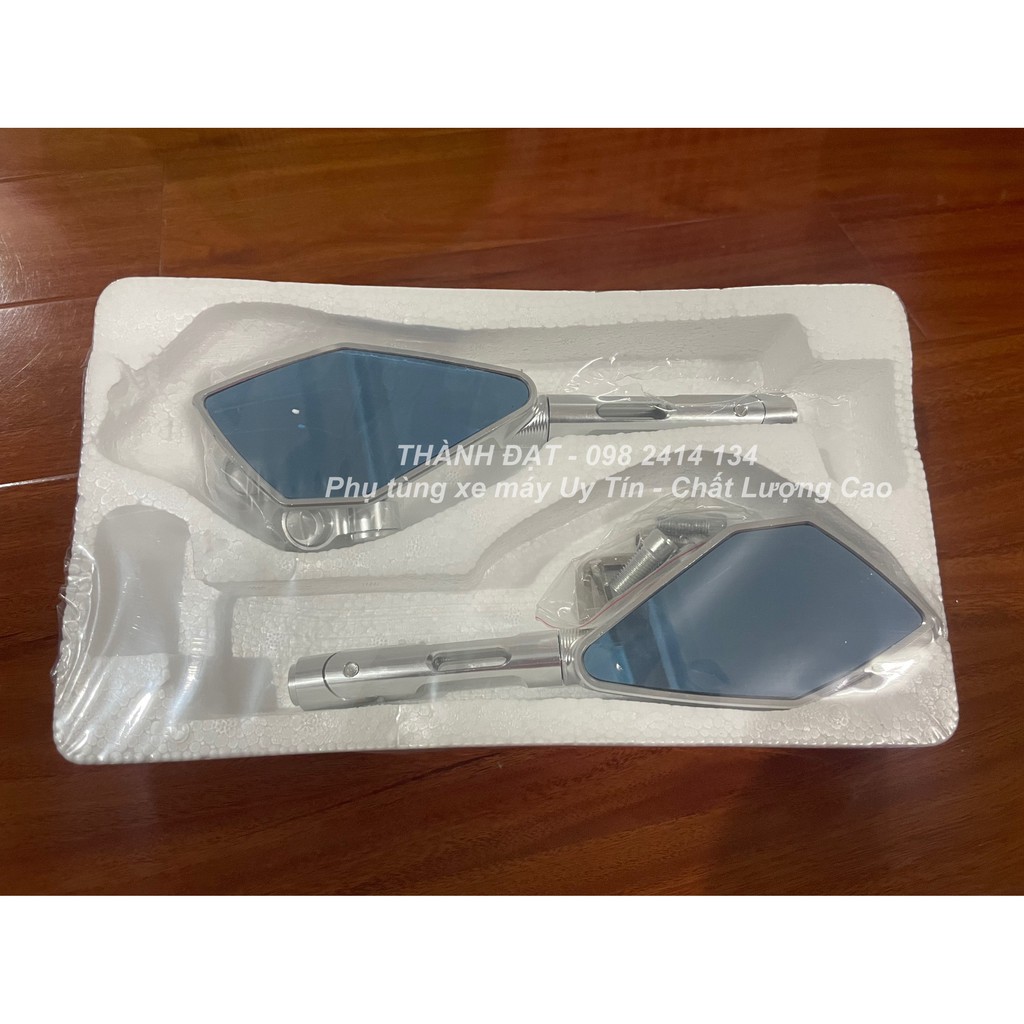 Gương kính chiếu hậu kiểu dáng Ryzoma🛵FREESHIP+FREE PHỤ KIỆN LẮP🛵 CNC nhôm nguyên khối chắc chắn cao cấp đầy đủ phụ kiện