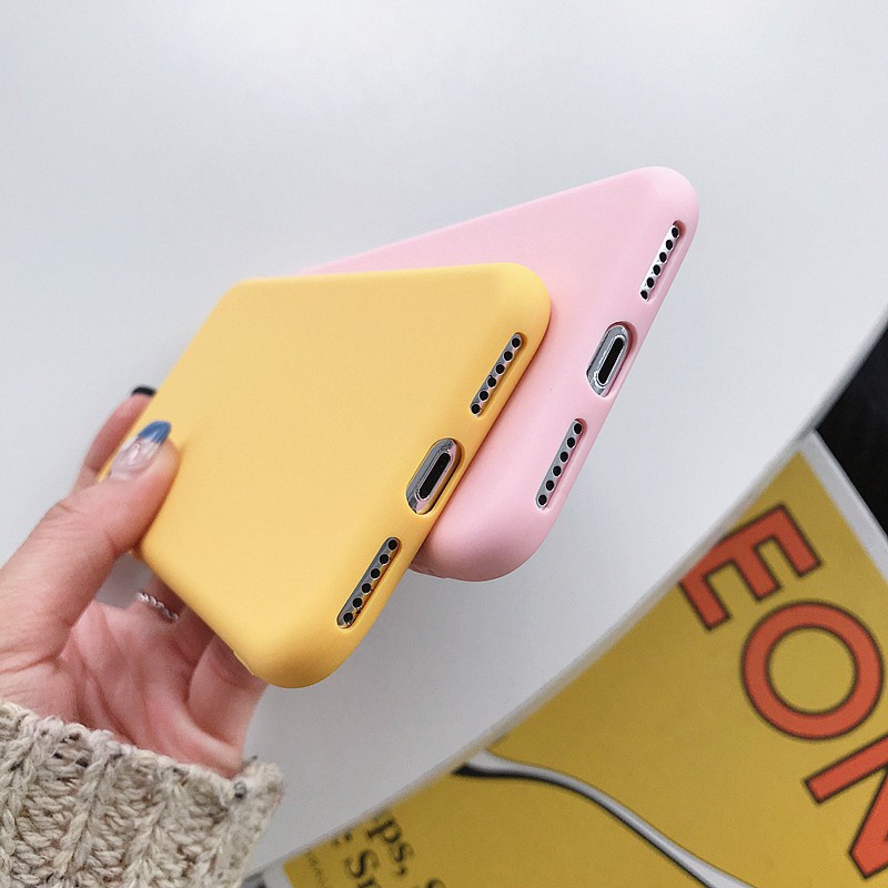 Ốp điện thoại TPU mềm màu macaron đơn giản cho Vivo 1902 1901 1906 1904 1811 V2022 V2029