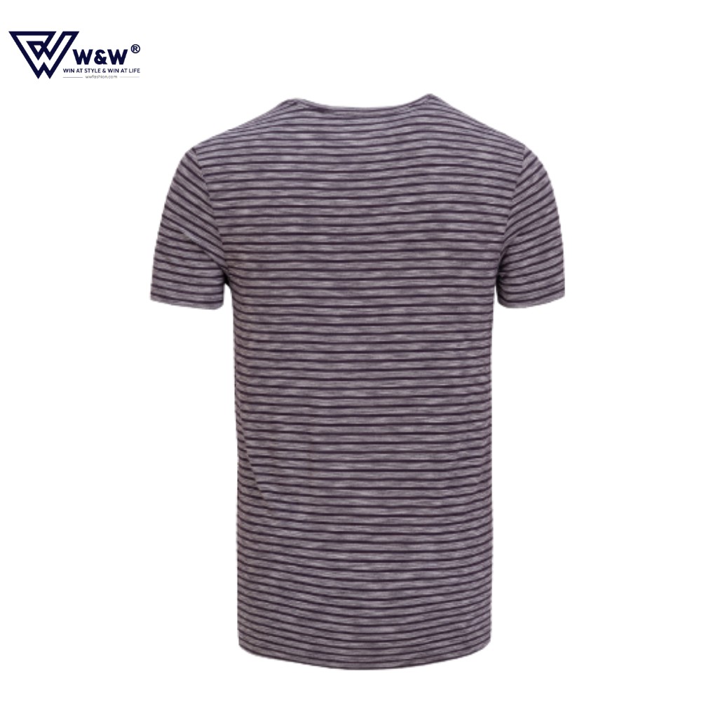 Áo T-shirt Ngắn Tay Cổ Tròn Cao Cấp W&amp;W TSHIRT06, Chất Liệu Rayon Slub Mềm Mịn, Không Nhăn, Không Bai Xù