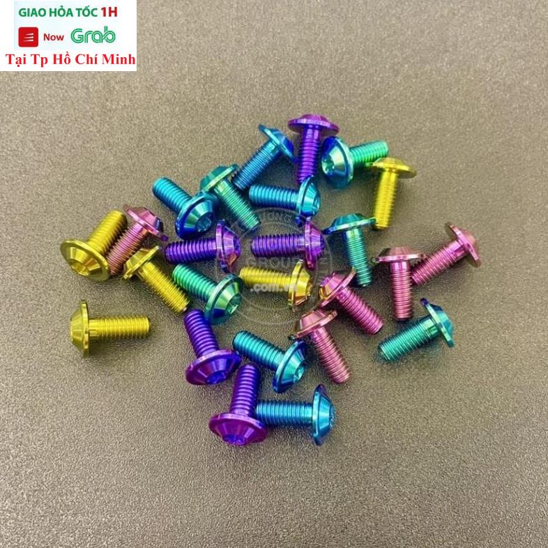 Ốc Đĩa Titan Gr5 6li15 Dù Mỏng Gắn Đĩa VARIO CLICK 150cc , AB 2020 2021 ... (giá 1 con)