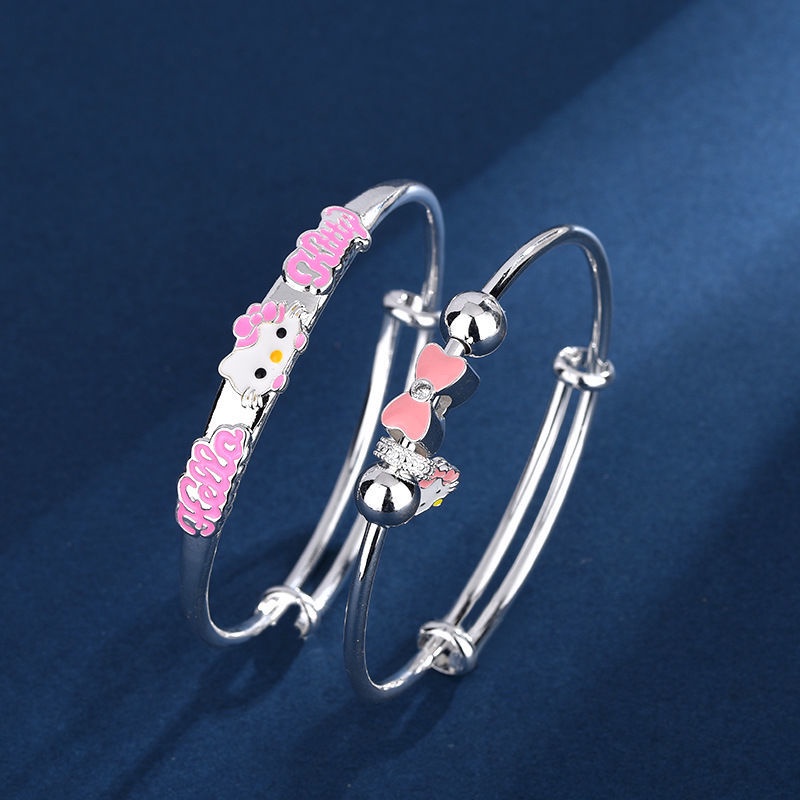 Dây Chuyền Bạc S925 Mặt hello kitty Dễ Thương Dành Cho Nữ