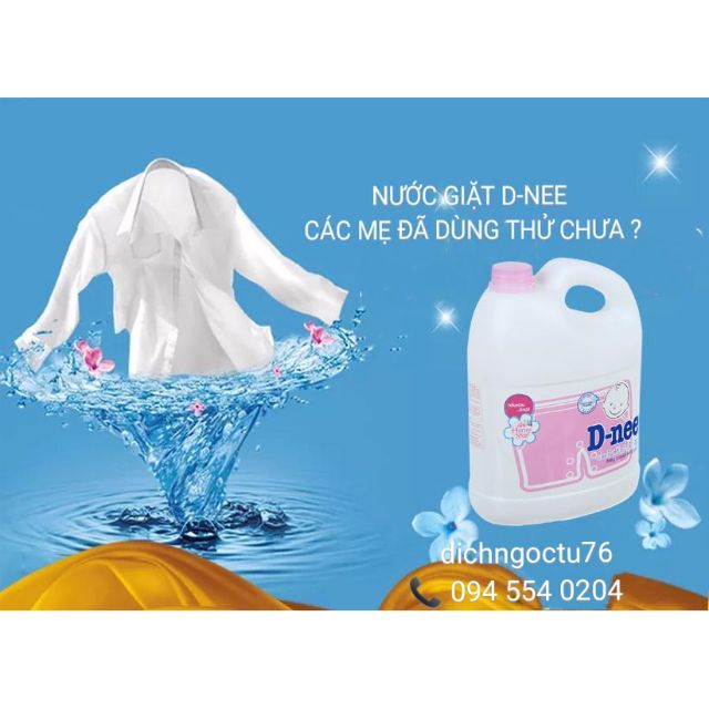 🌺 COM BO 02 Can Nước Giặt Dnee - Dành Cho Bé🌺