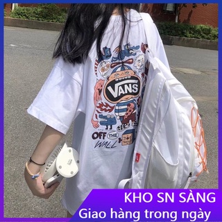 Áo Thun Ngắn Tay Form Rộng Phong Cách Hàn Quốc Dành Cho Nữ