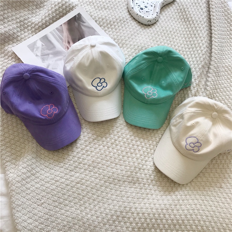 Nón Bóng Chày Thêu Hoa Nhỏ Thời Trang Hàn Quốc Cá Tính Dành Cho Nữ 2022In