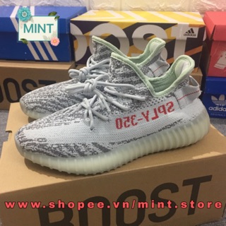 (Video cận cảnh) Giày Sneaker YZY Blue Tint