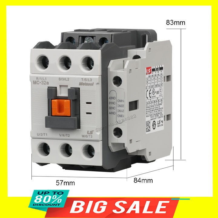 Khởi động từ Contactor LS MC 32A 220/380VAC