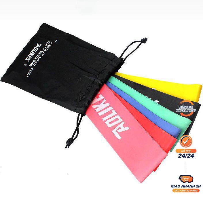 Dây mini Band, Dây cao su kháng lực Aolikes tập chân mông