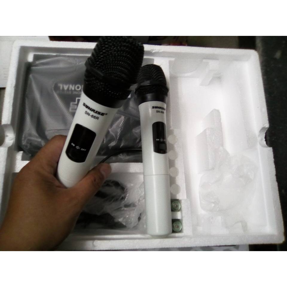 Micro Không Dây Sunrise SN-66R hàng chuẩn, hát nhẹ