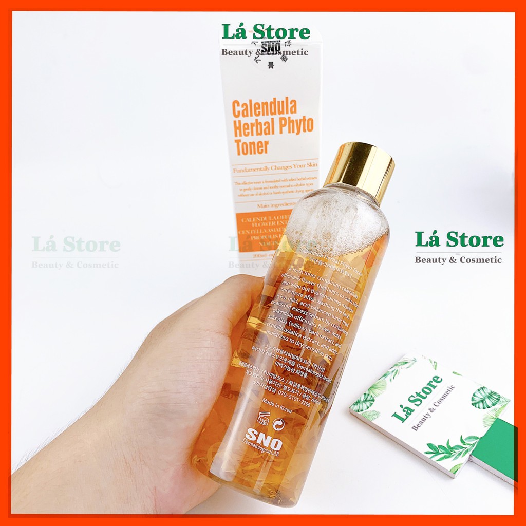 Chính hãng - Nước Hoa Hồng Hoa Cúc SNO Calendula Herbal Phyto Toner 200ml | BigBuy360 - bigbuy360.vn