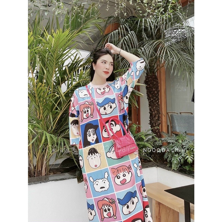 Váy Dáng Dài Suông Hoạt Hình Nữ Cực Trẻ Trung | BigBuy360 - bigbuy360.vn