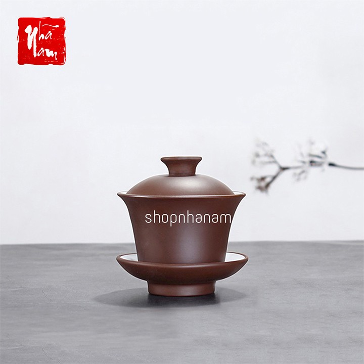 Chén khải tử sa cao cấp, cốc uống trà gốm sử chén cổ tử sa liễn trà phụ kiện trà đạo