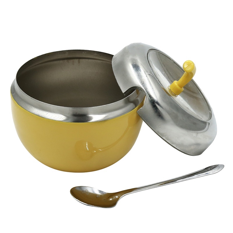 Hộp Đựng Gia Vị Hình Quả Táo Bằng Thép Không Gỉ