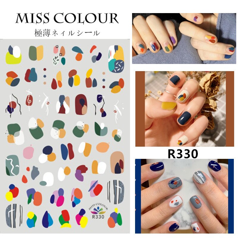 Miếng Dán Trang Trí Móng Tay Họa Tiết Trái Cây 3D Thời Trang Mùa Hè Xinh Xắn