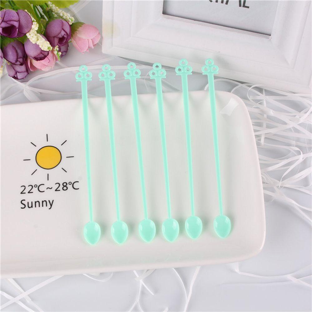 Muỗng Khuấy Cà Phê Mini Cán Dài Bằng Nhựa