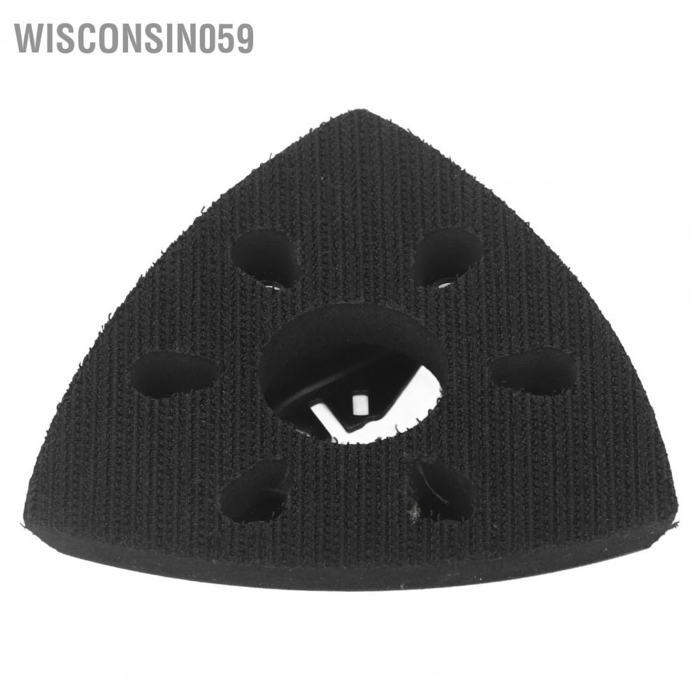 Wisconsin059 51PCS Detail Sanding Pads Kit 6 Dust Removal Holes 0.35in Triangular Sandpaper for Wood Metal