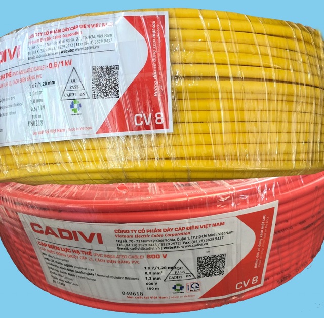 Dây cáp điện đơn CADIVI CV 1.5 ~ 8.0