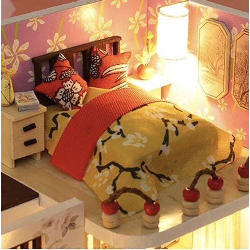 Bộ Thủ Công Mô Hình Lắp Ráp Nhà Búp Bê DIY : Căn Nhà Xinh Xăn M027 - Tặng Keo Sữa