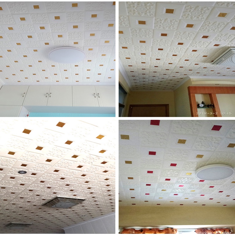 Miếng dán trần nhà tự dính họa tiết 3d dễ thương